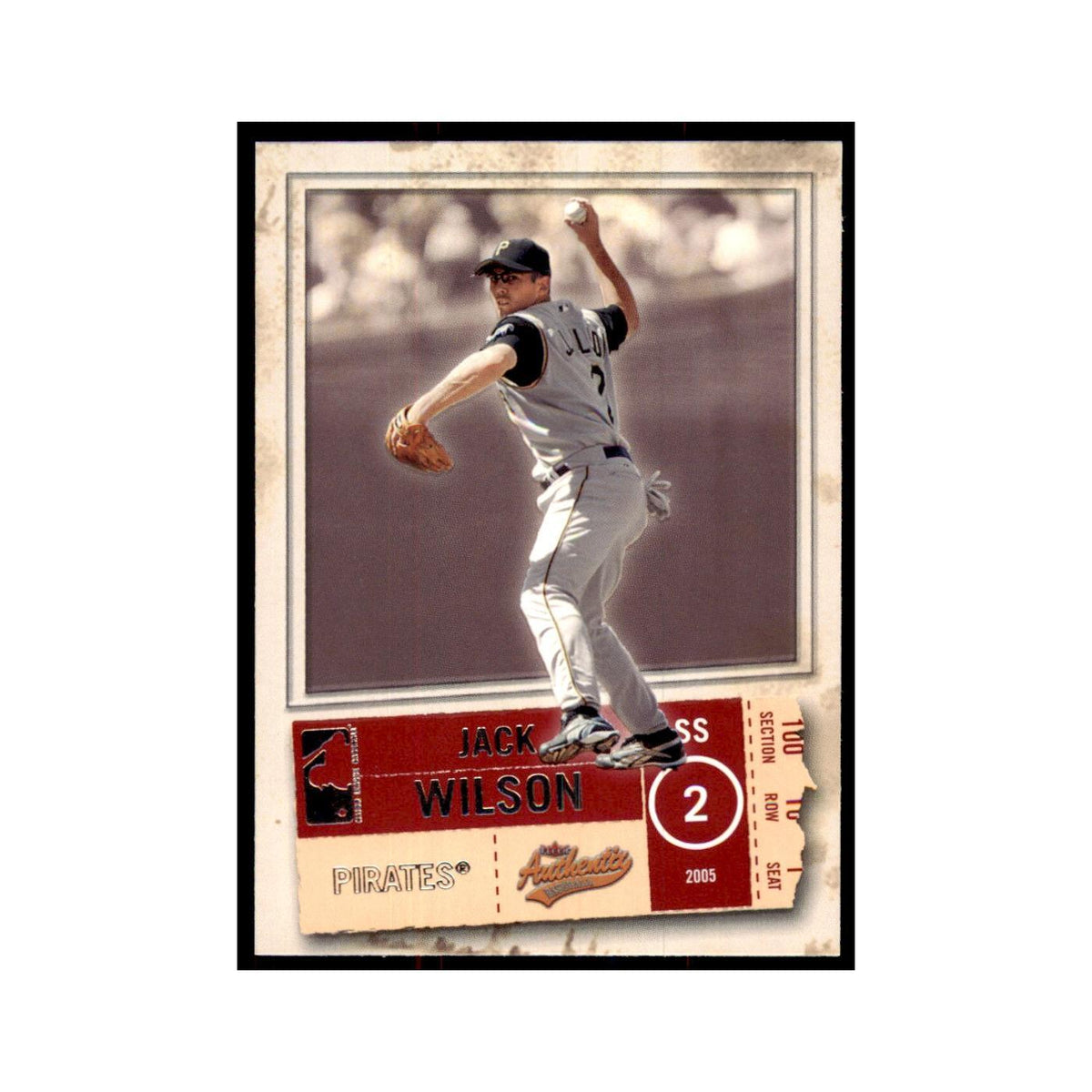 2005 Fleer Authentix Jack Wilson Pirates #79