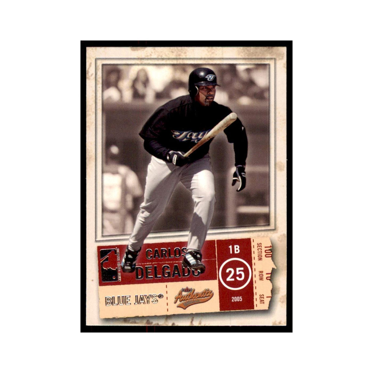 2005 Fleer Authentix Carlos Delgado Blue Jays #47