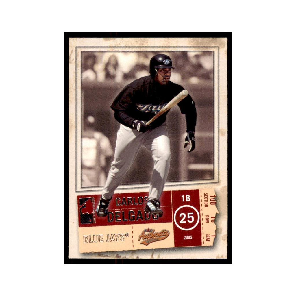 2005 Fleer Authentix Carlos Delgado Blue Jays #47