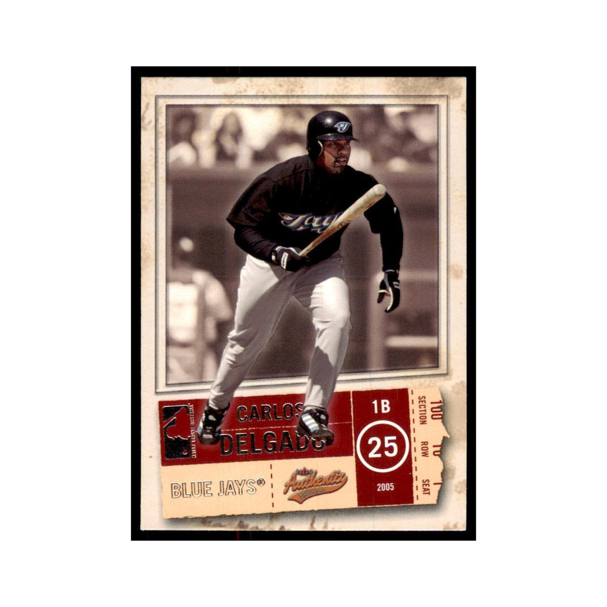 2005 Fleer Authentix Carlos Delgado Blue Jays #47
