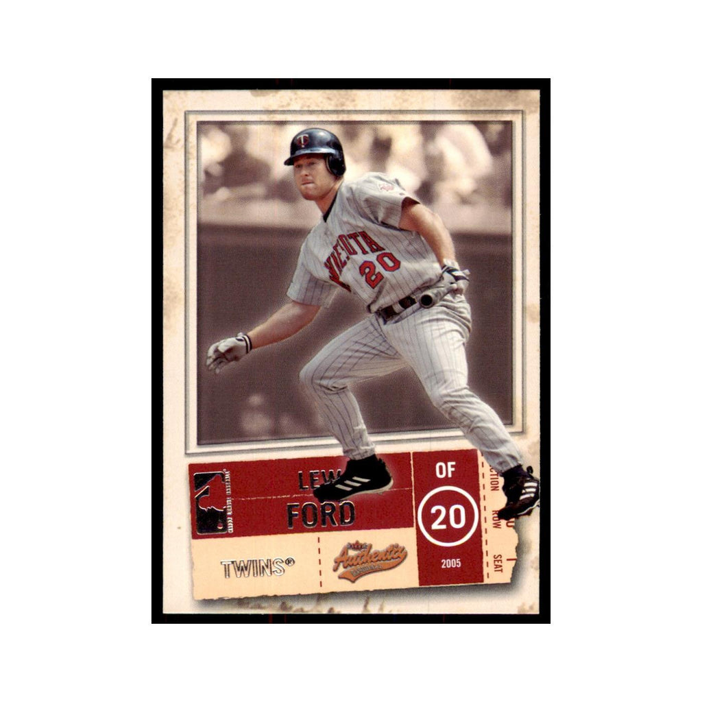 2005 Fleer Authentix Lew Ford Twins #68