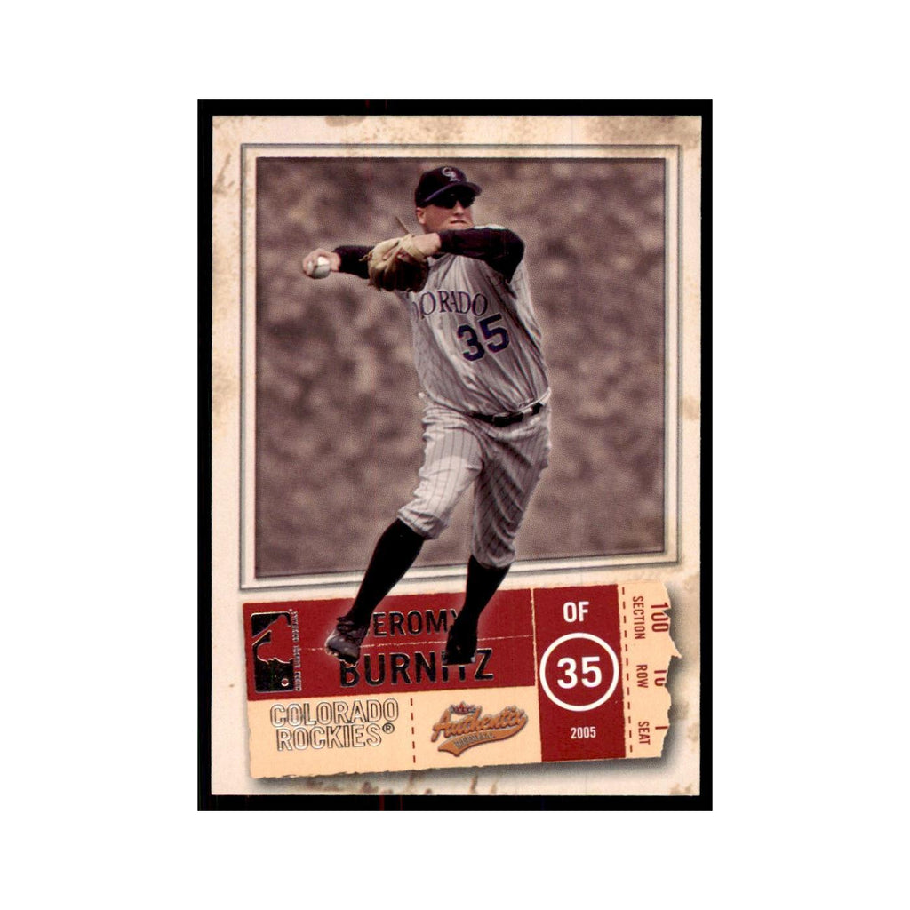 2005 Fleer Authentix Jeromy Burnitz Rockies #23