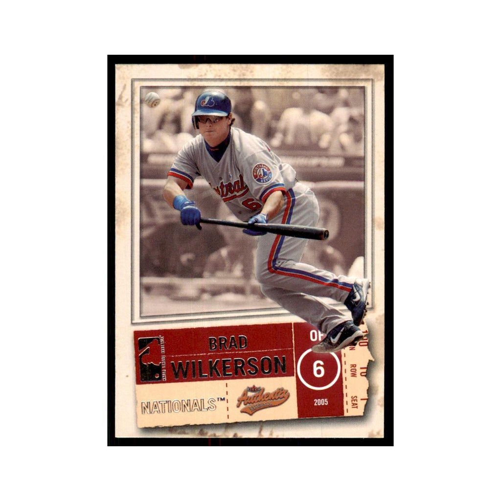 2005 Fleer Authentix Brad Wilkerson Nationals #31