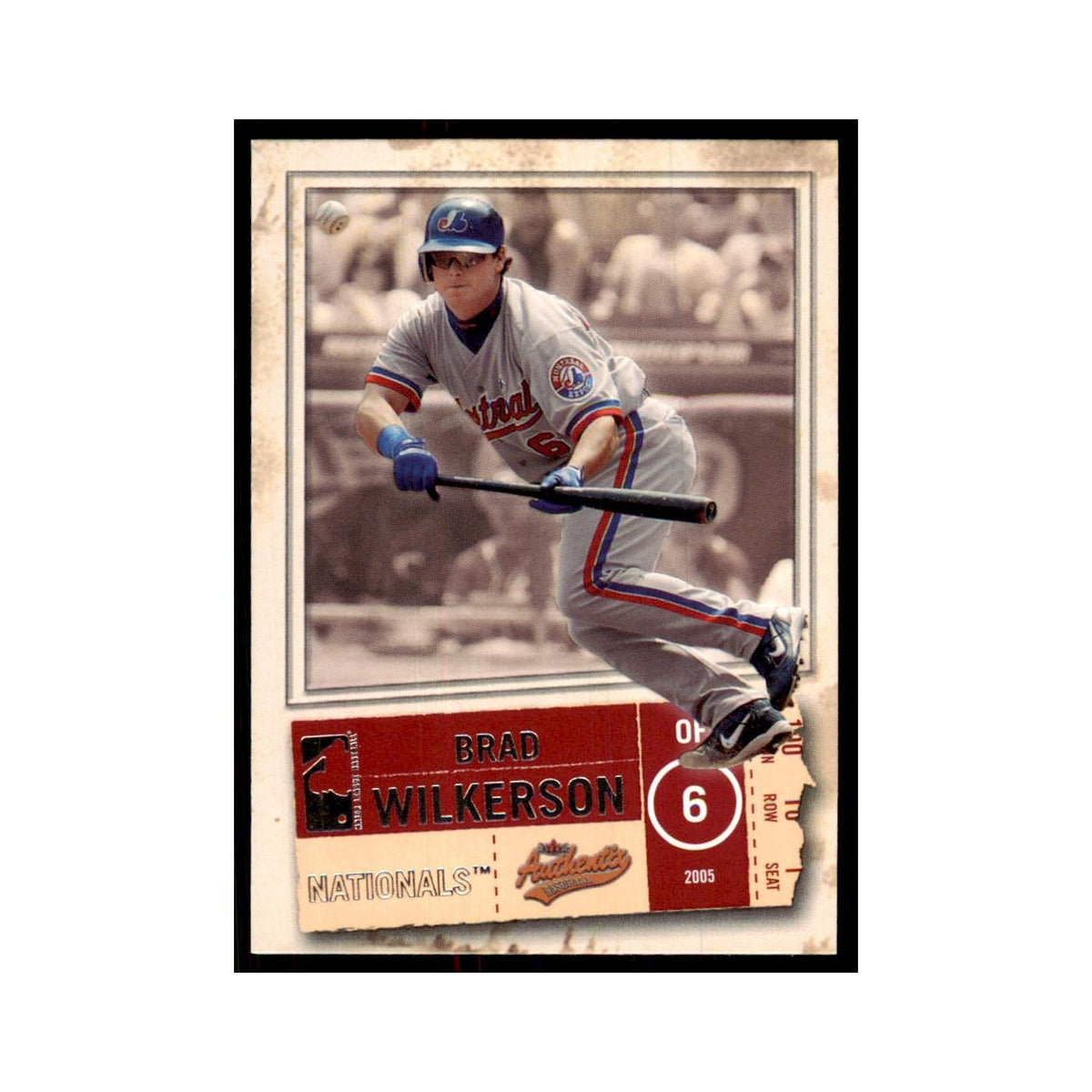 2005 Fleer Authentix Brad Wilkerson Nationals #31