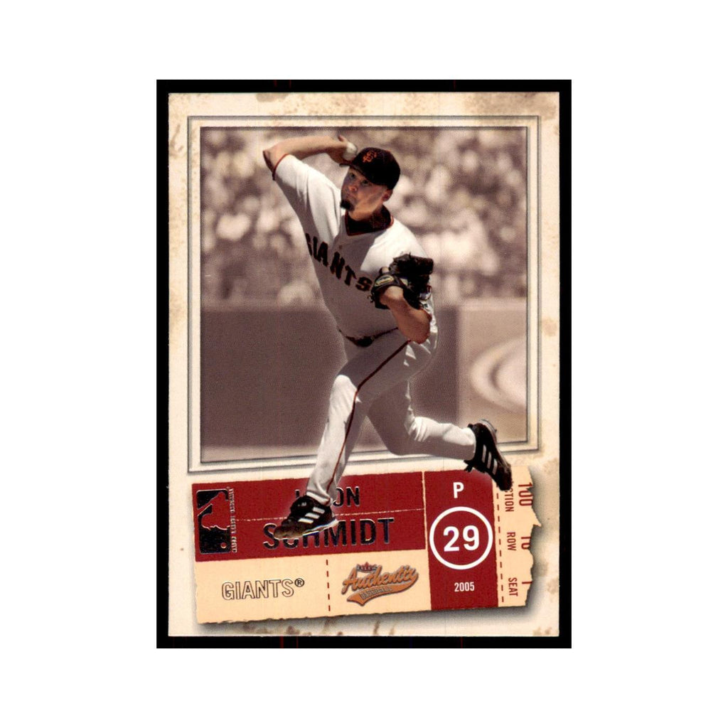 2005 Fleer Authentix Jason Schmidt Giants #76