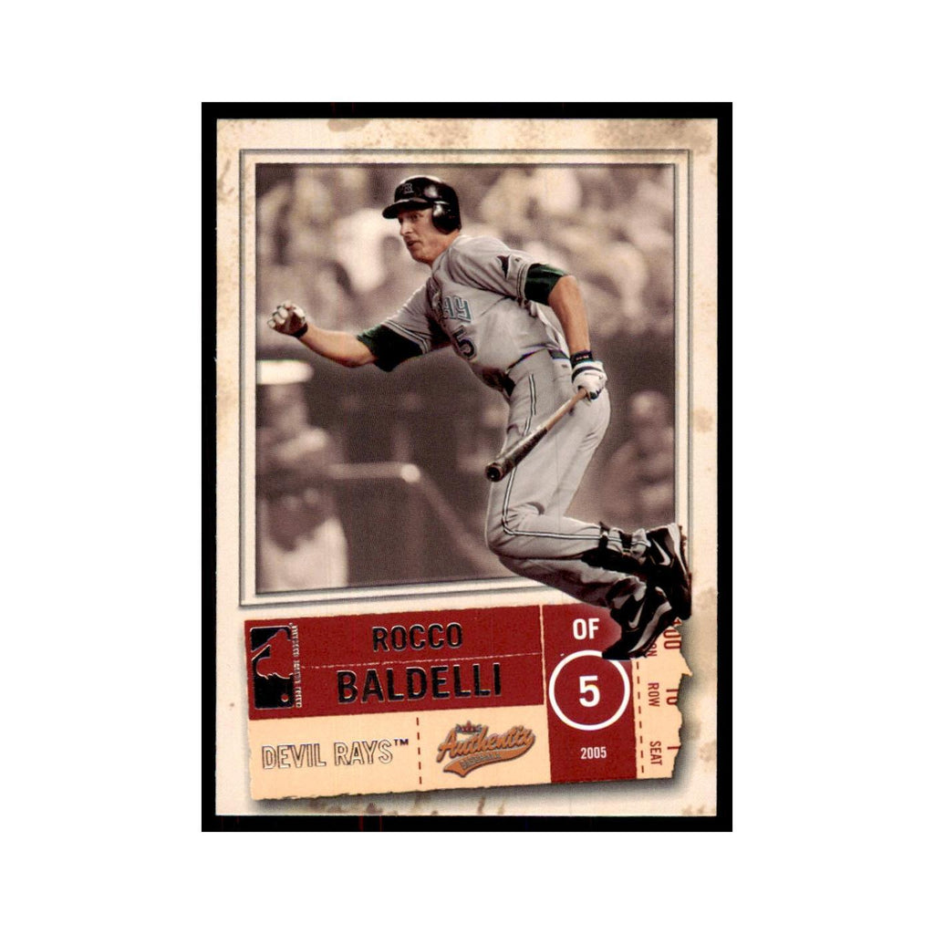 2005 Fleer Authentix Rocco Baldelli Rays #4