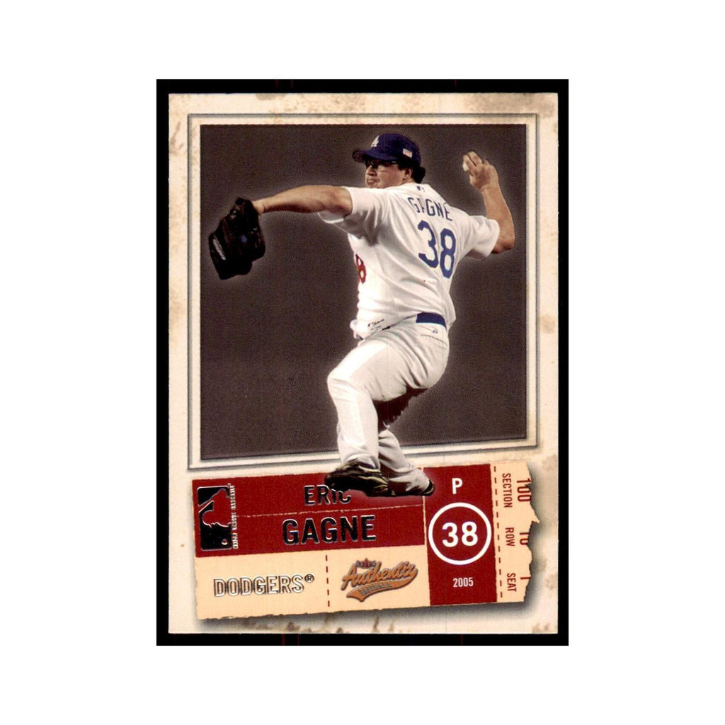 2005 Fleer Authentix Eric Gagne Dodgers #74