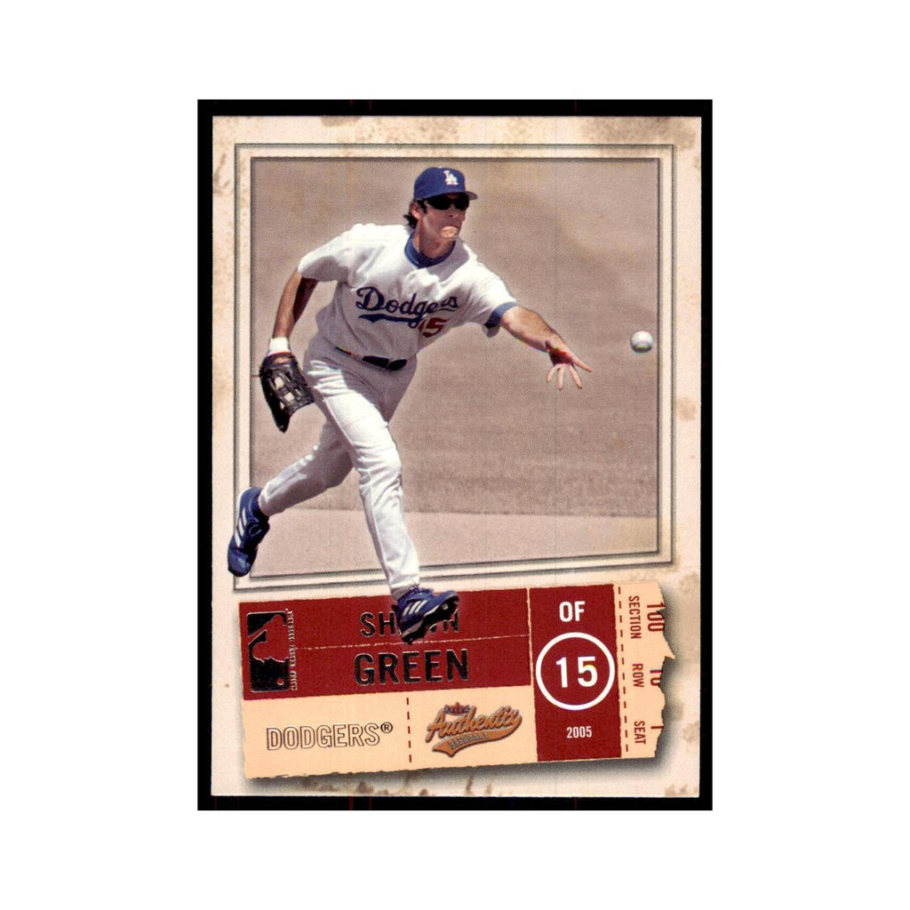 2005 Fleer Authentix Shawn Green Dodgers #97