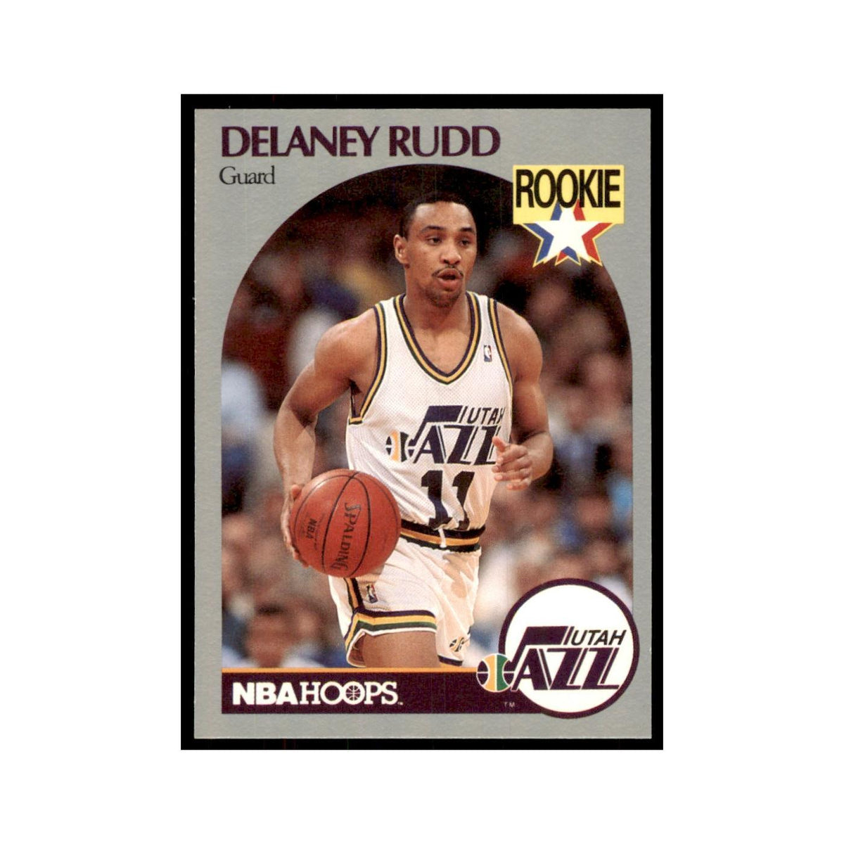 1990 NBA Hoops Delaney Rudd RC Basketball Cards #293