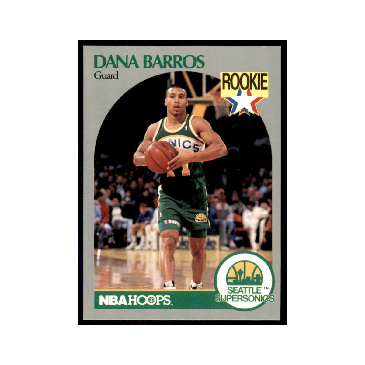 1990 NBA Hoops Dana Barros RC Basketball Cards #274