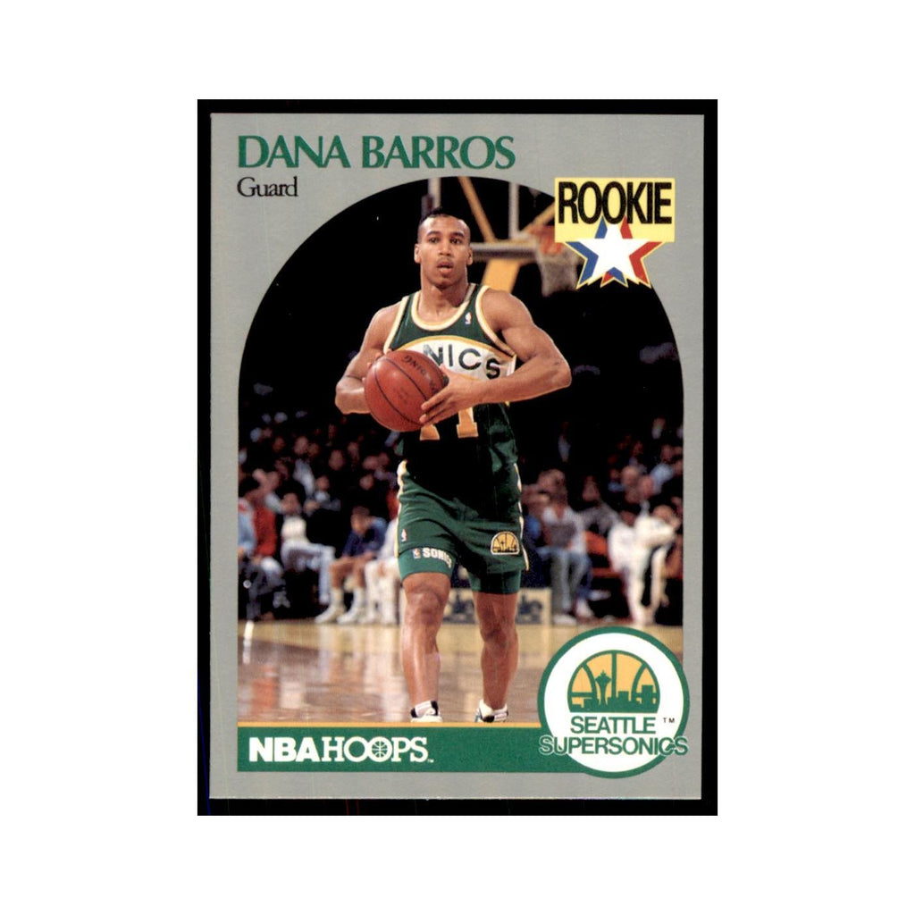 1990 NBA Hoops Dana Barros RC Basketball Cards #274