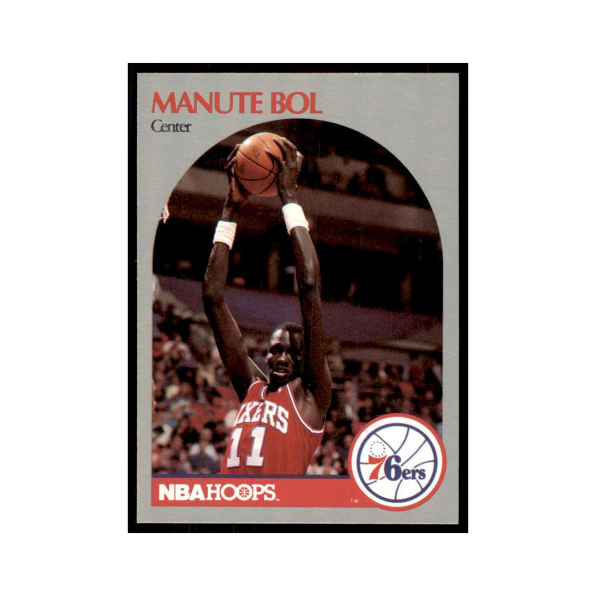 1990 NBA Hoops Manute Bol Basketball Cards #424