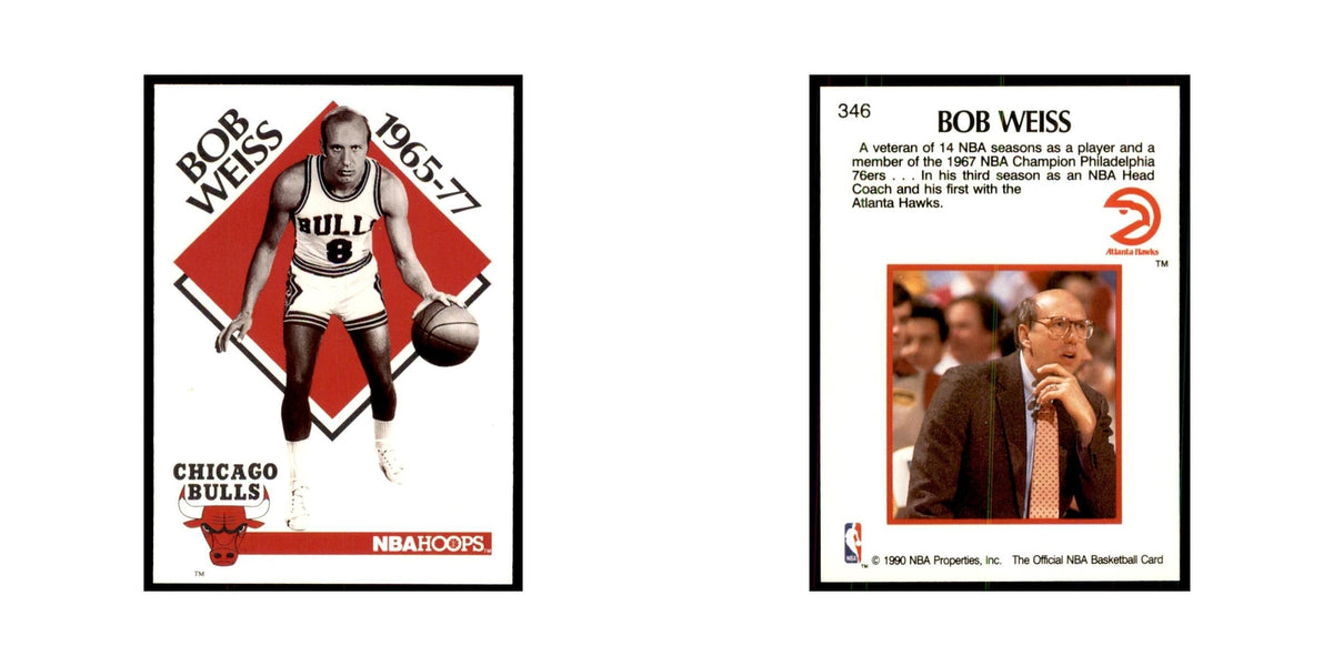 1990 NBA Hoops Bob Weiss Basketball Cards #346