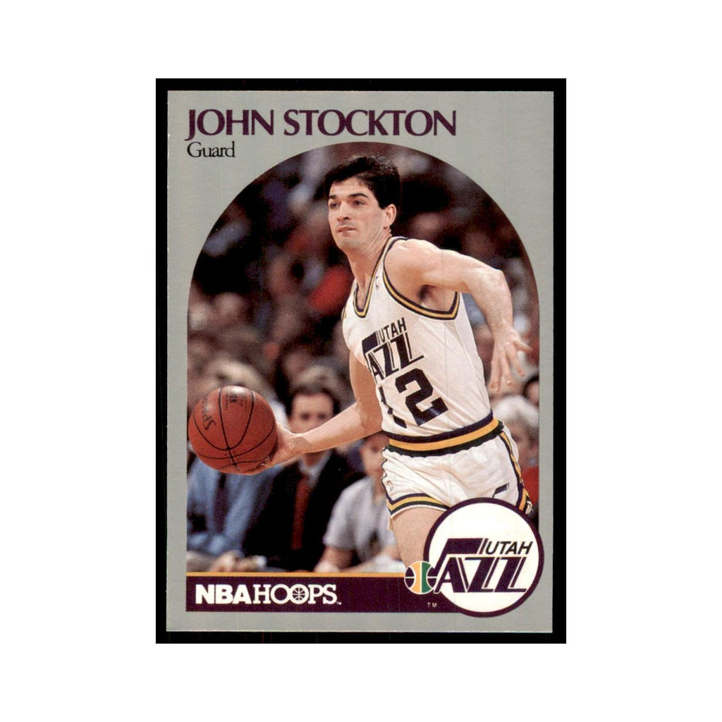 1990 NBA Hoops John Stockton Basketball Cards #294