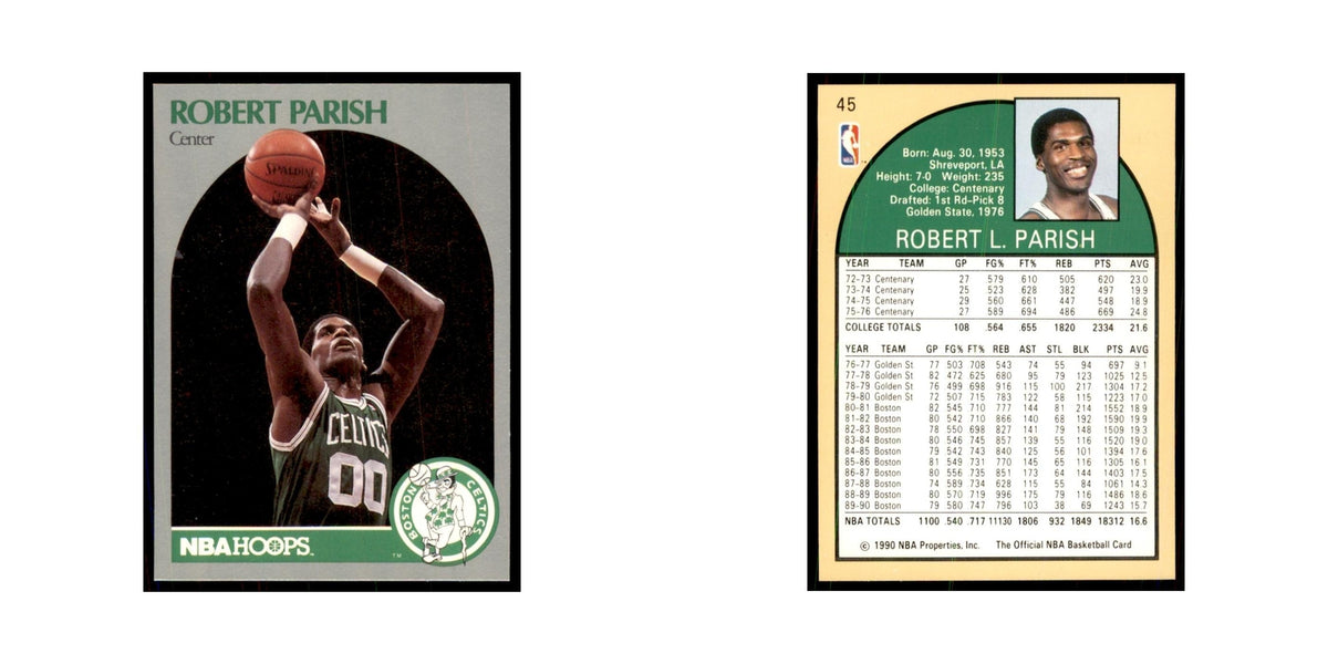 1990 NBA Hoops Robert Parish Basketball Cards #45