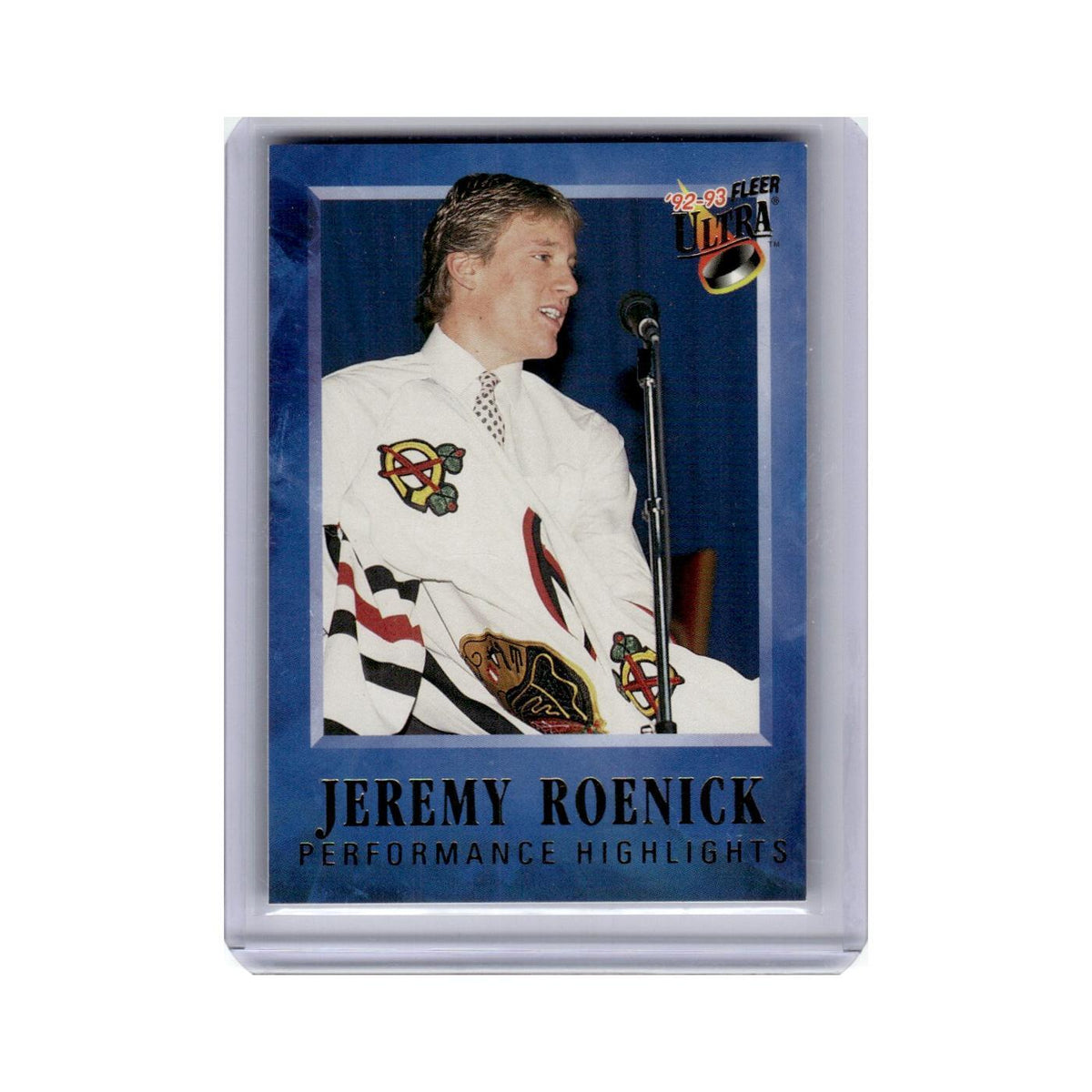 Jeremy Roenick 1992 Ultra Performance Highlights #4 Chicago Blackhawks NM