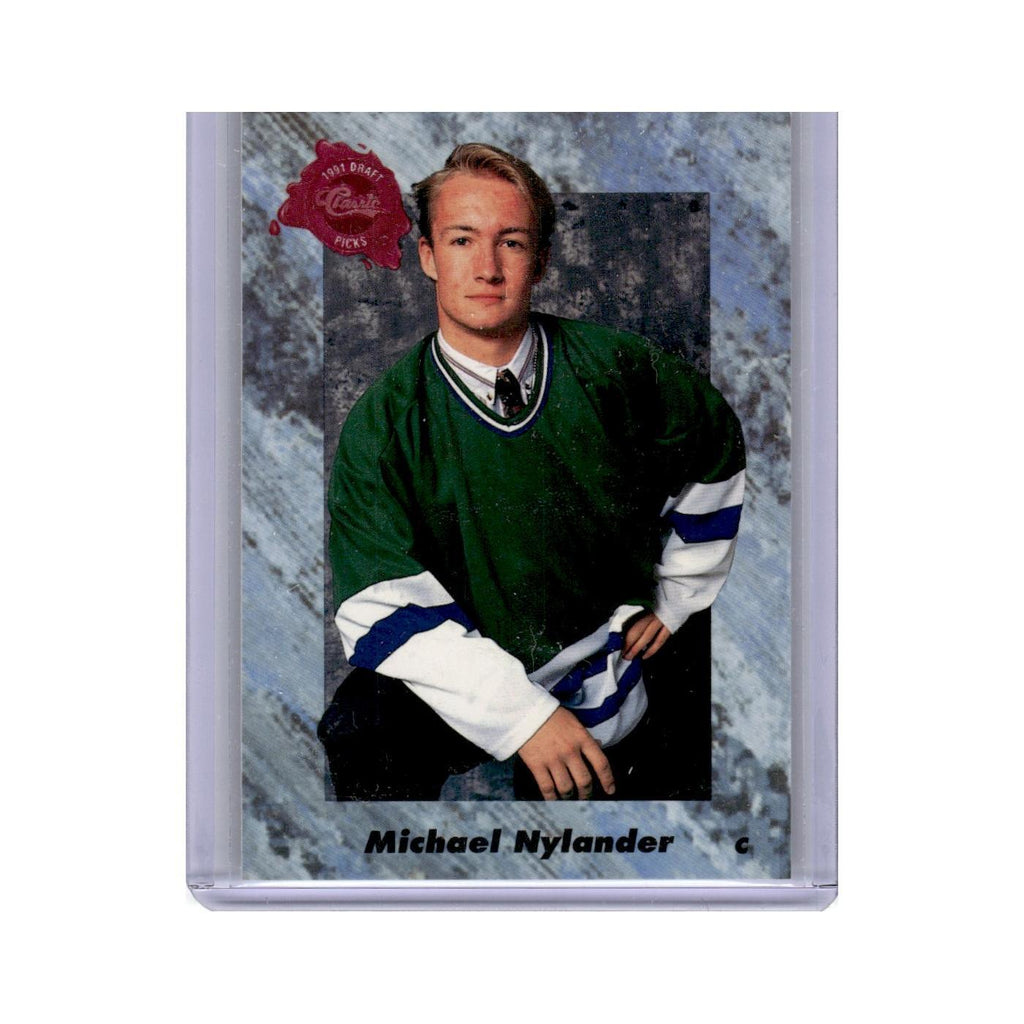 Michael Nylander 1991 Classic Draft Picks #47 Hartford Whalers Hockey Card NM