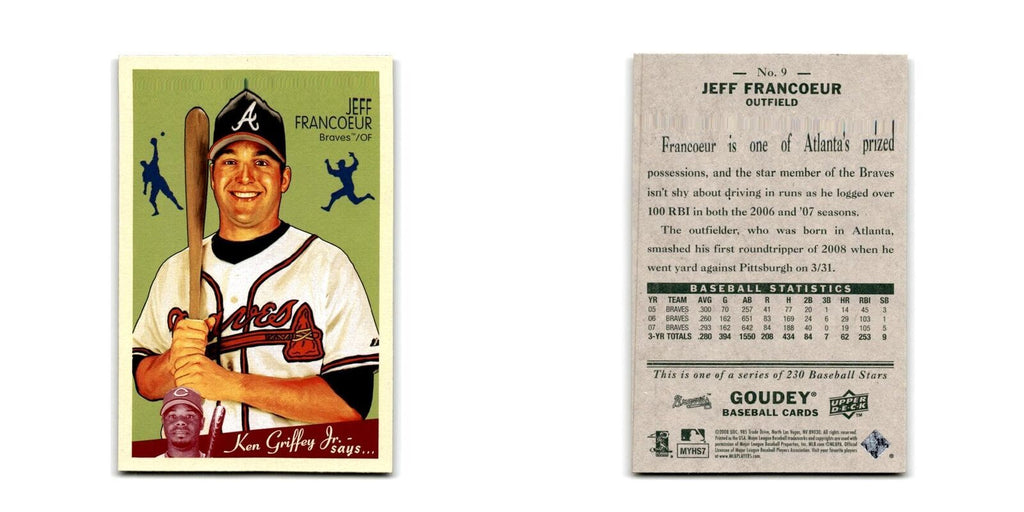 2008 Upper Deck Goudey Jeff Francoeur Braves #9