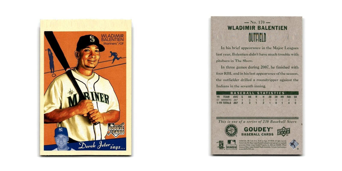 2008 Upper Deck Goudey Wladimir Balentien Mariners #170