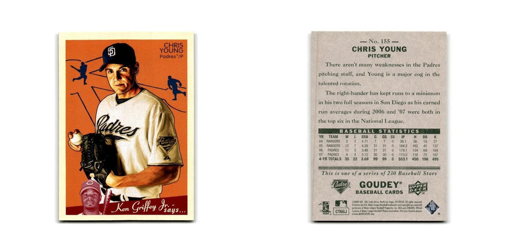 2008 Upper Deck Goudey Chris Young Padres #155