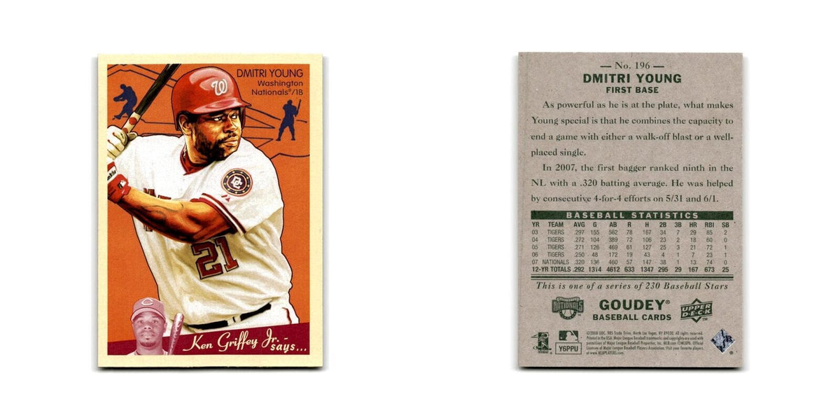 2008 Upper Deck Goudey Dmitri Young Nationals #196
