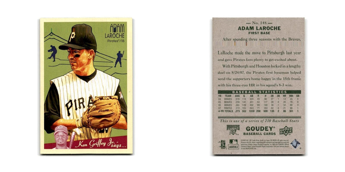 2008 Upper Deck Goudey Adam LaRoche Pirates #148