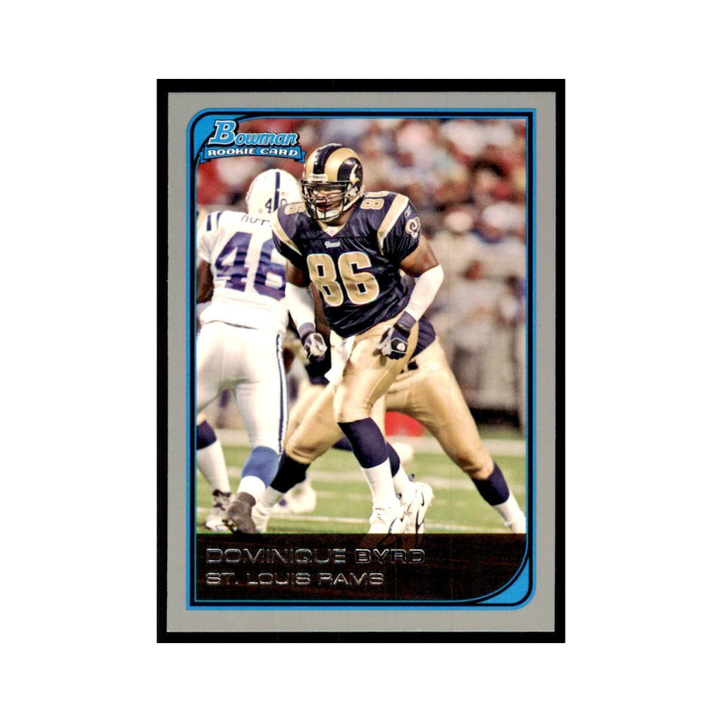 2006 Bowman Dominique Byrd Football Cards #267