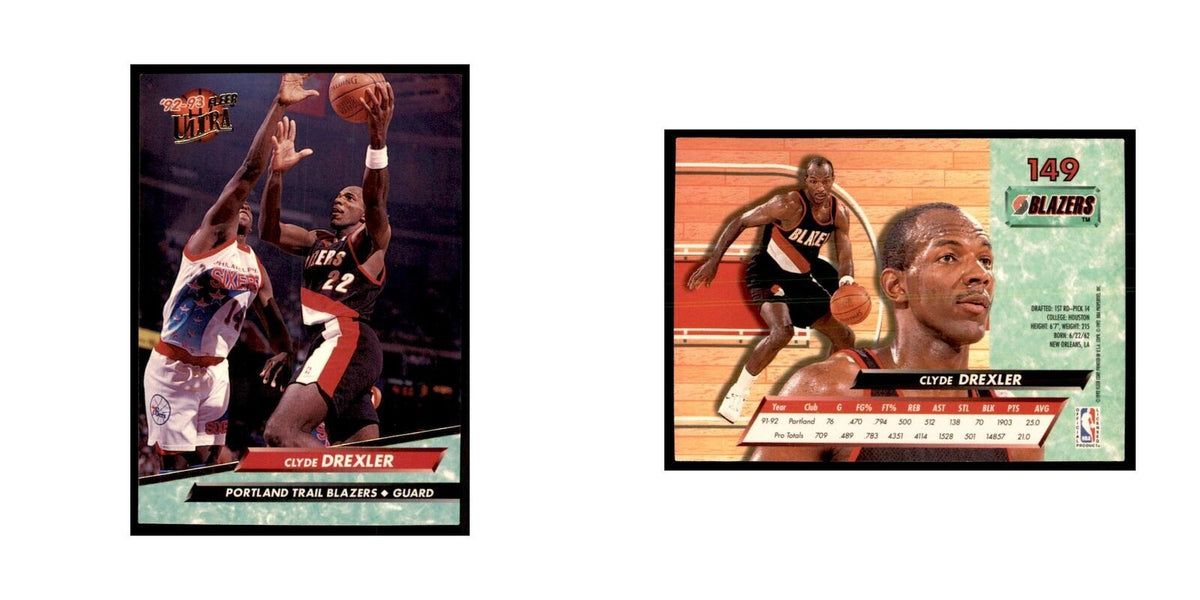 1992 Fleer Ultra Clyde Drexler Basketball Cards #149