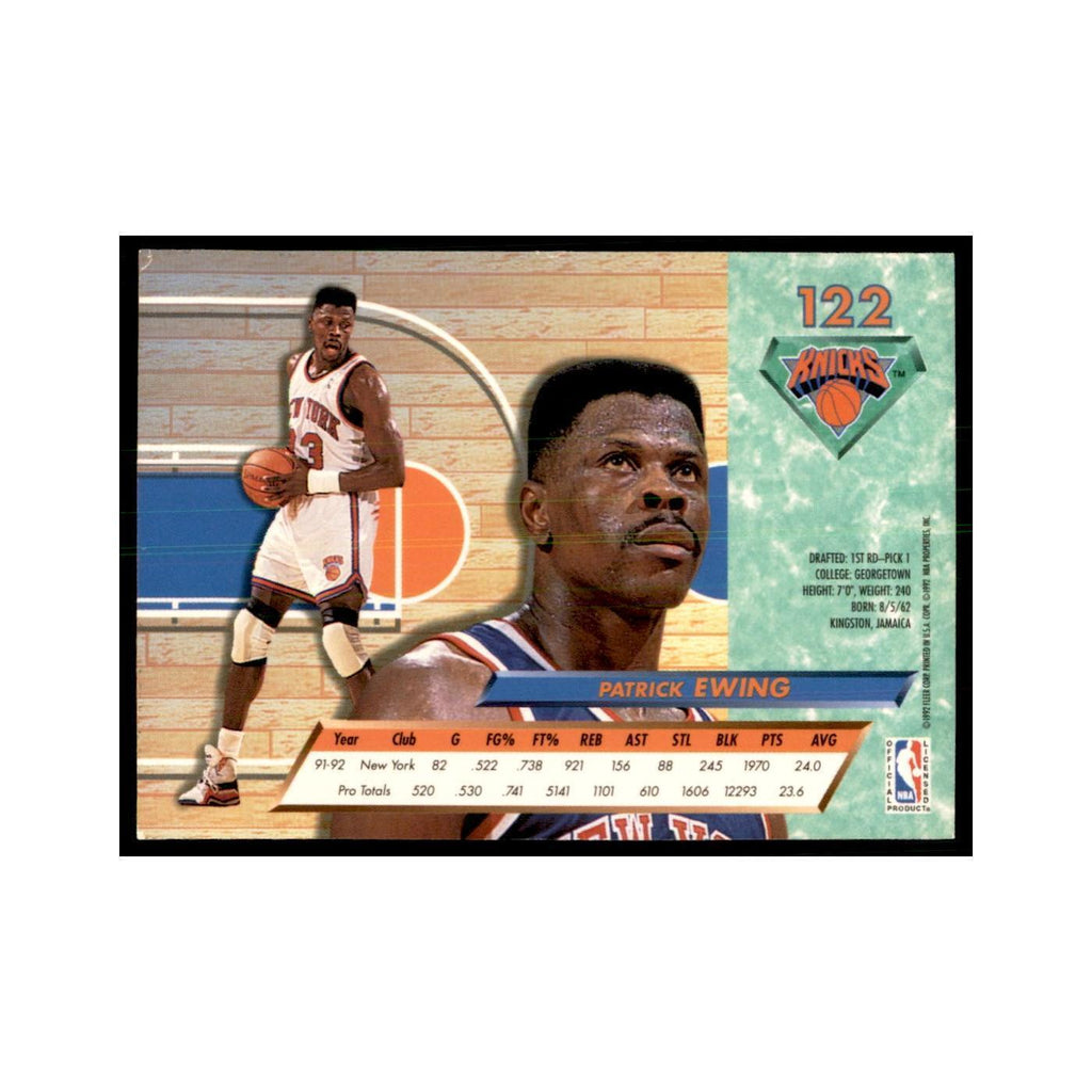 1992 Fleer Ultra Patrick Ewing Basketball Cards #122