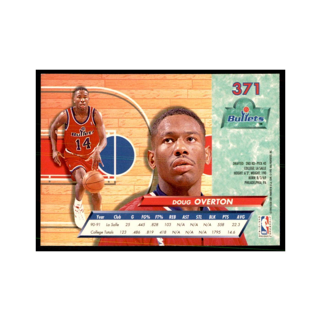 1992 Fleer Ultra Doug Overton RC Basketball Cards #371