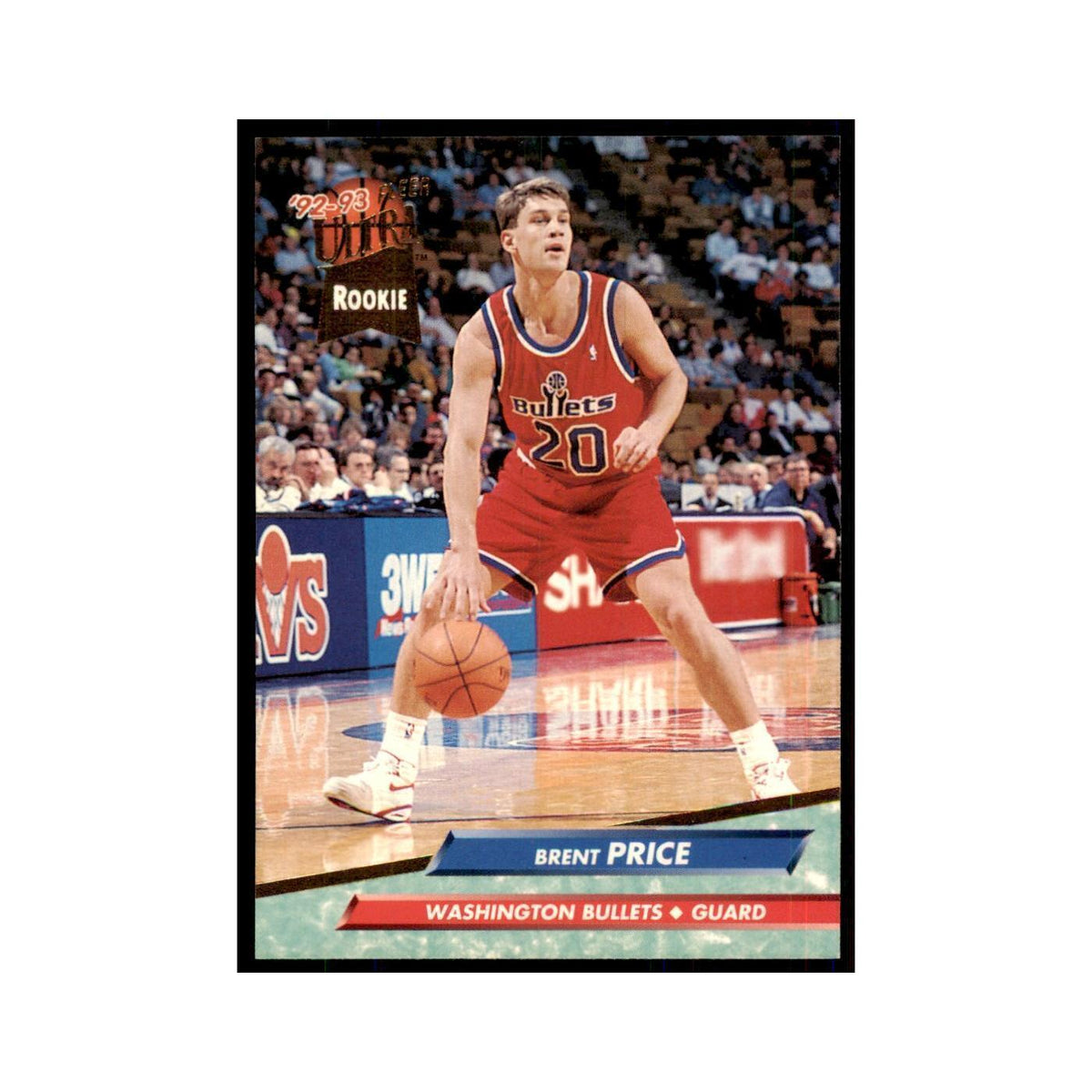 1992 Fleer Ultra Brent Price RC Basketball Cards #372