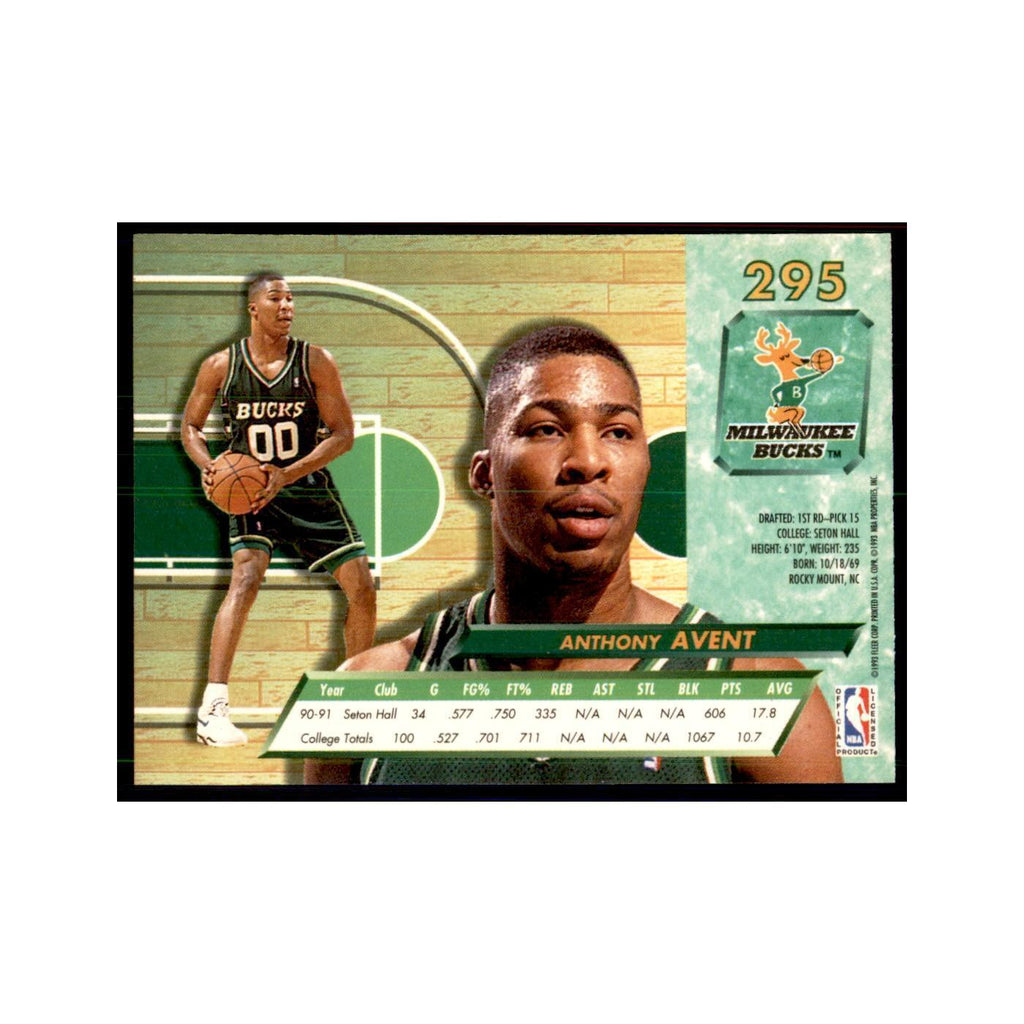 1992 Fleer Ultra Anthony Avent RC Basketball Cards #295