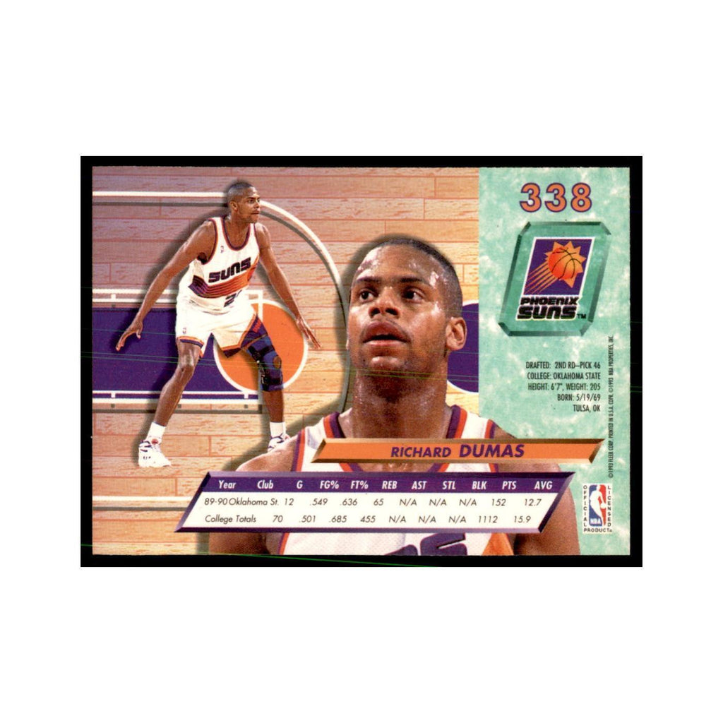 1992 Fleer Ultra Richard Dumas RC Basketball Cards #338