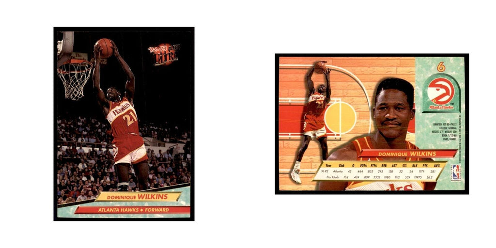 1992 Fleer Ultra Dominique Wilkins Basketball Cards #6