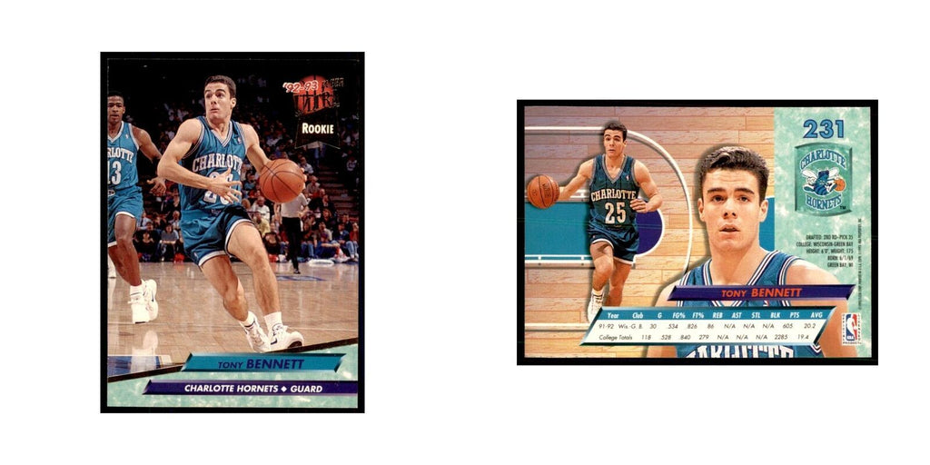 1992 Fleer Ultra Tony Bennett RC Basketball Cards #231