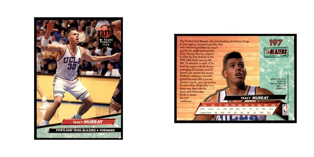 1992 Fleer Ultra Tracy Murray Basketball Cards #197