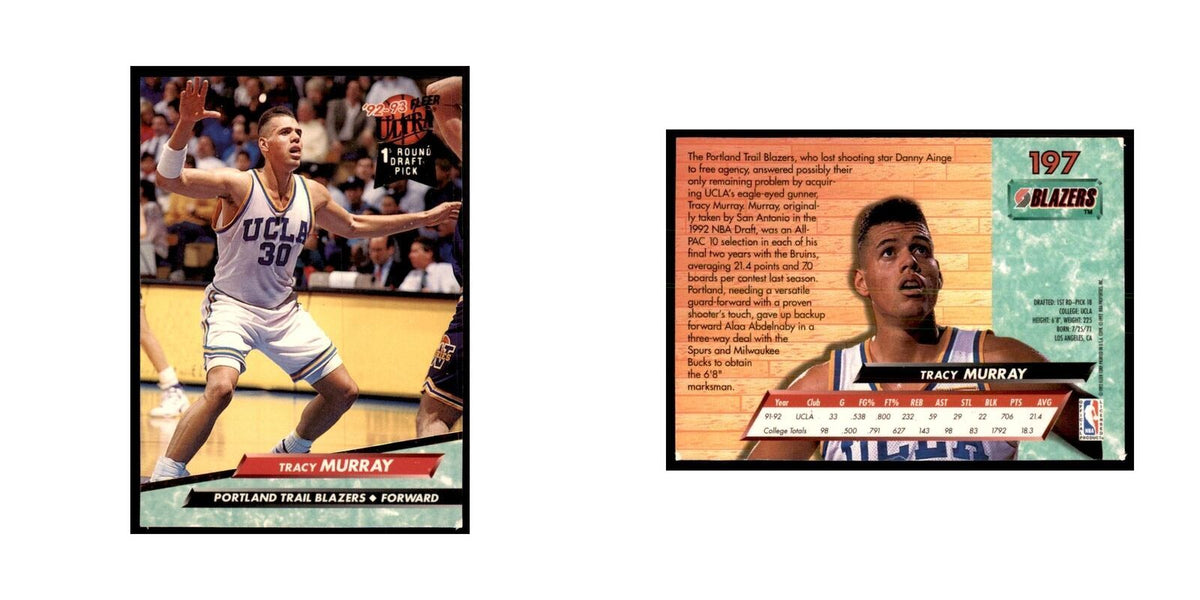 1992 Fleer Ultra Tracy Murray Basketball Cards #197