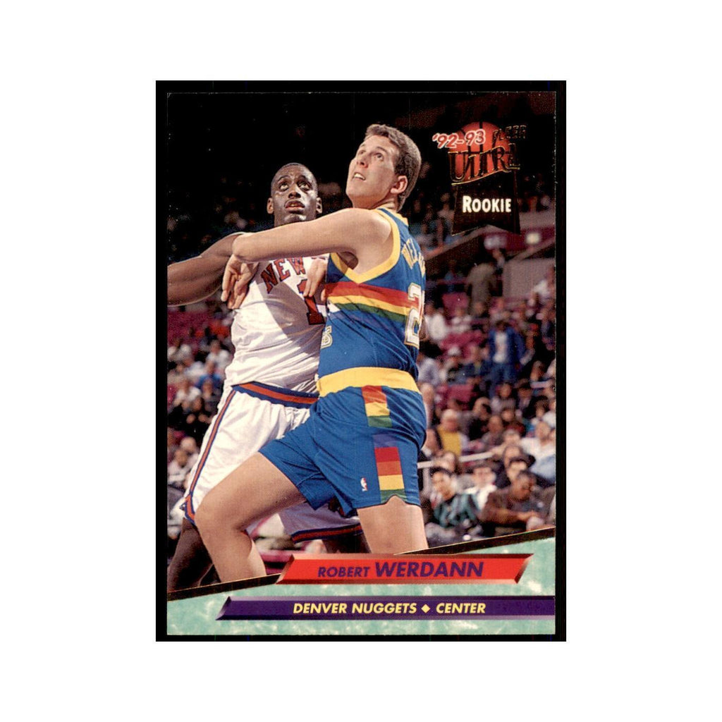 1992 Fleer Ultra Robert Werdann RC Basketball Cards #256