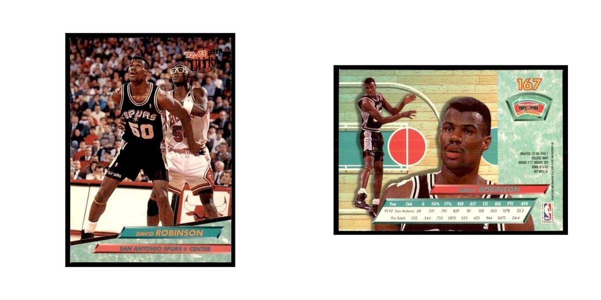 1992 Fleer Ultra David Robinson Basketball Cards #167