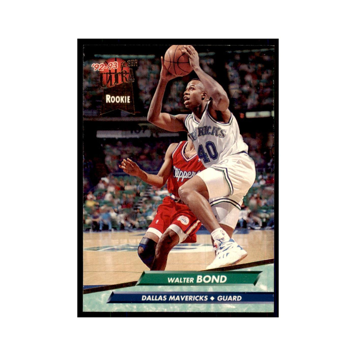 1992 Fleer Ultra Walter Bond RC Basketball Cards #244