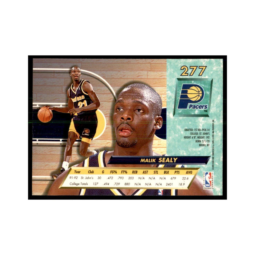 1992 Fleer Ultra Malik Sealy RC Basketball Cards #277