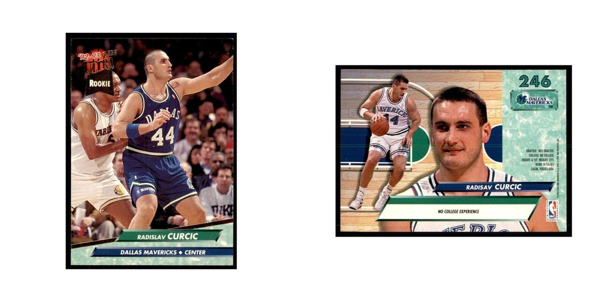 1992 Fleer Ultra Radislav Curcic RC Basketball Cards #246