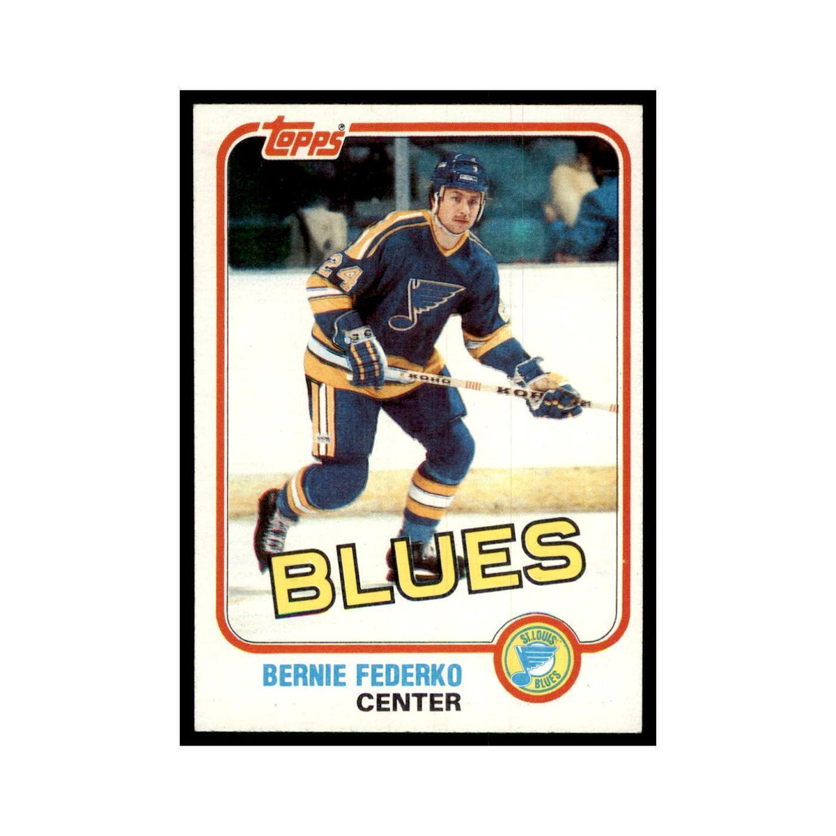 1981 Topps Bernie Federko Hockey Cards #12