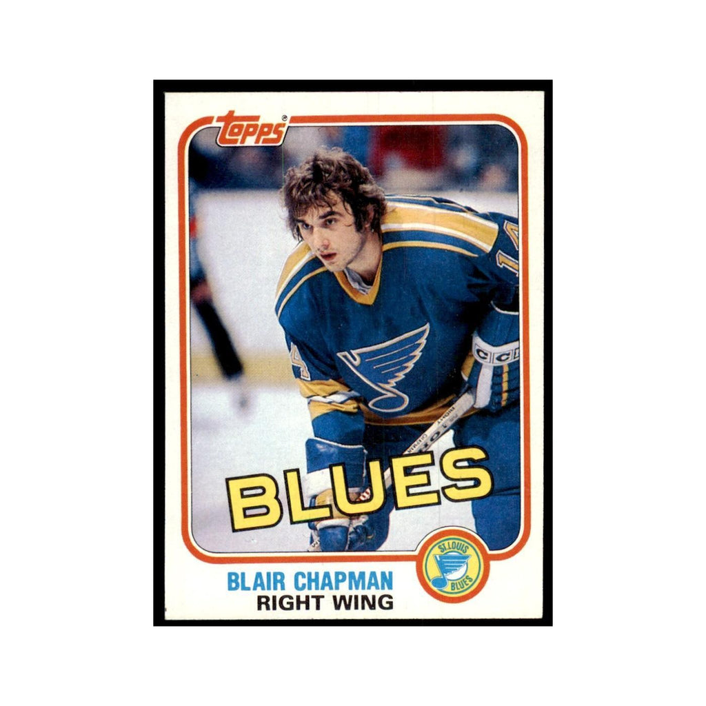 1981 Topps Blair Chapman Hockey Cards #W115