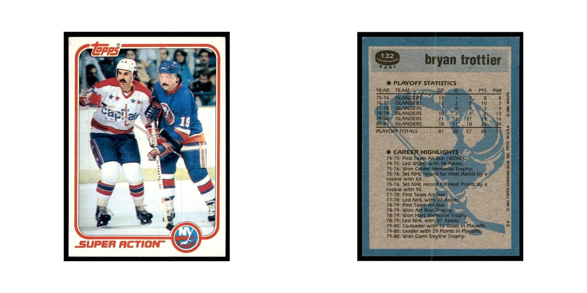 1981 Topps Bryan Trottier Hockey Cards #E132