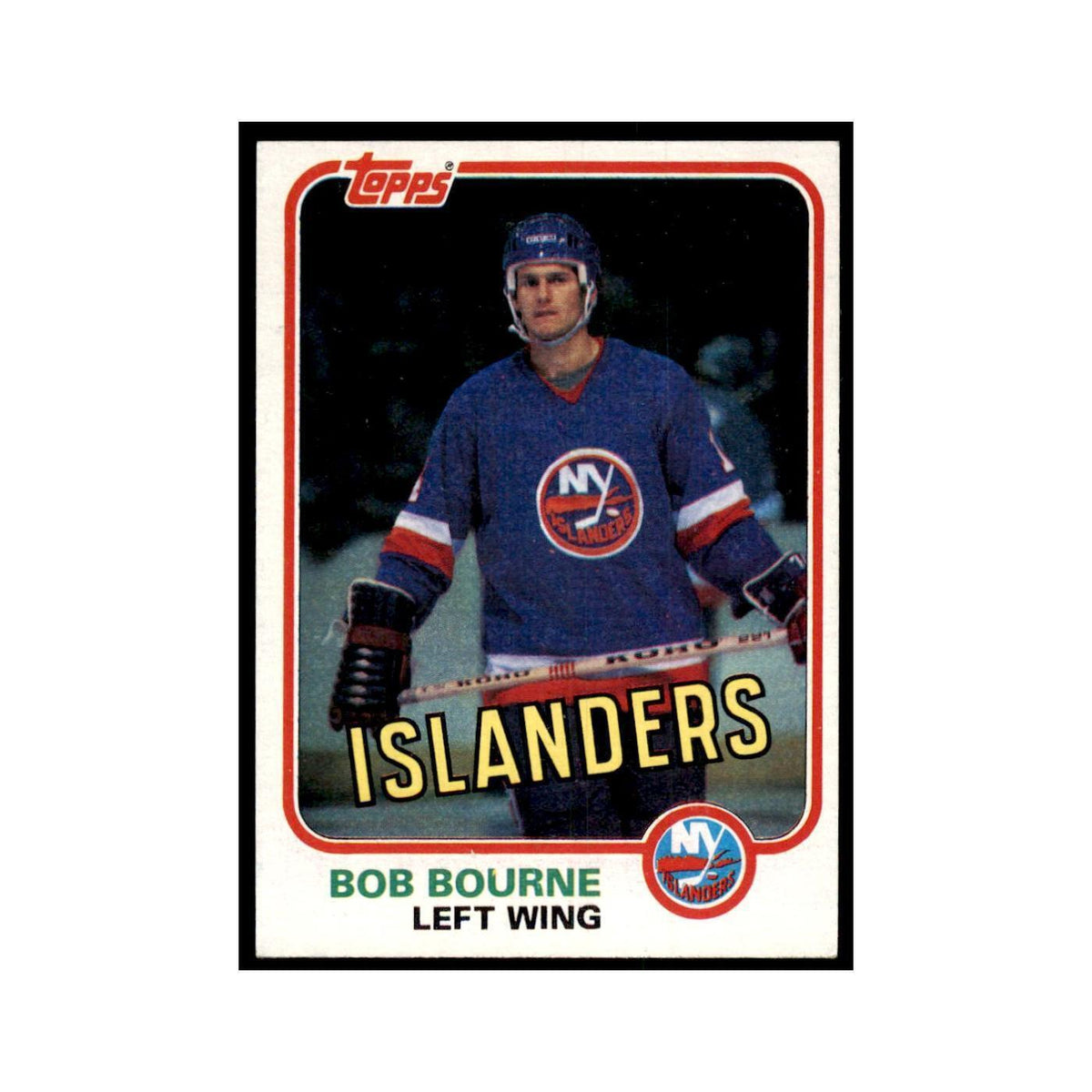 1981 Topps Bob Bourne Hockey Cards #E87