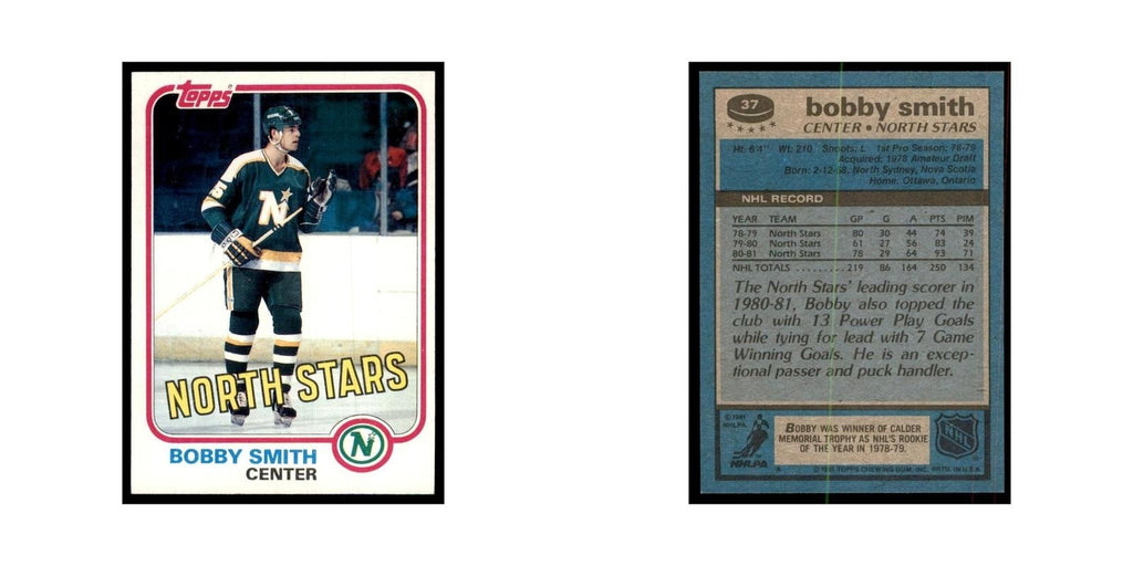 1981 Topps Bobby Smith Hockey Cards #37
