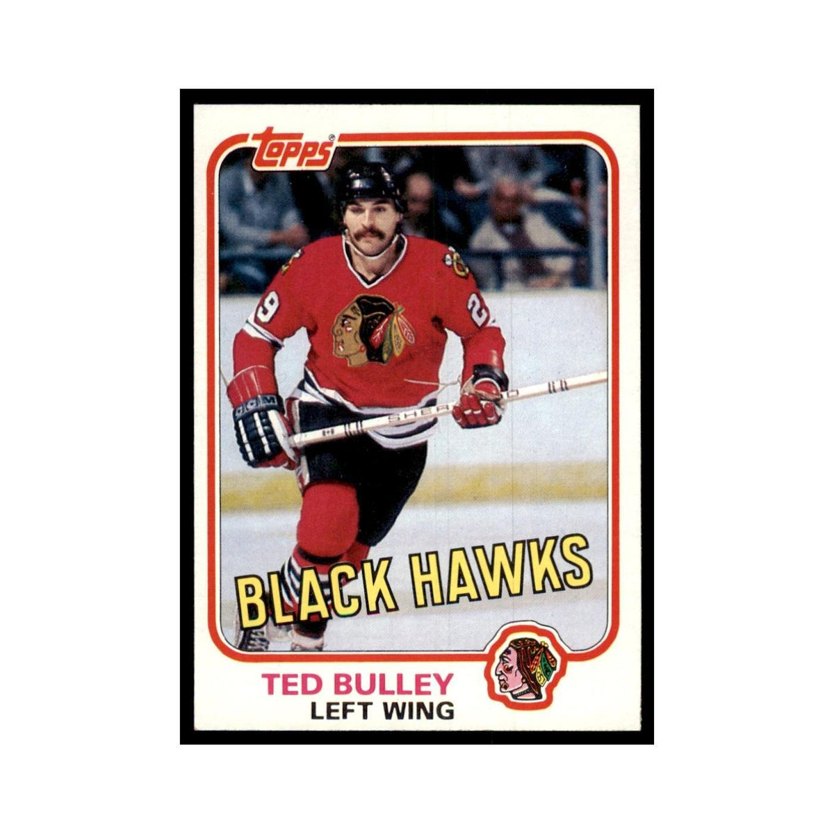 1981 Topps Ted Bulley Hockey Cards #W68