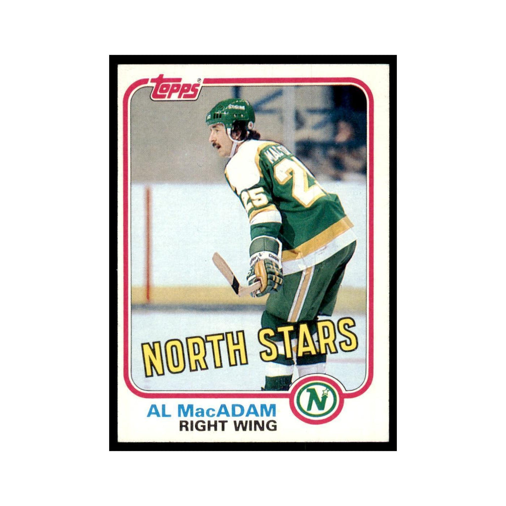 1981 Topps Al MacAdam Hockey Cards #W107