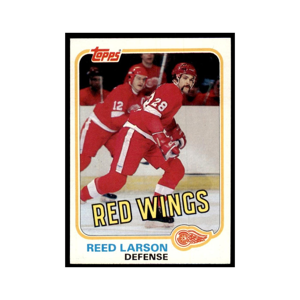 1981 Topps Reed Larson Hockey Cards #W92